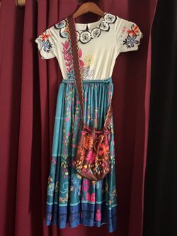 Encanto Mirabel Costume Dress with Bag size 10/11