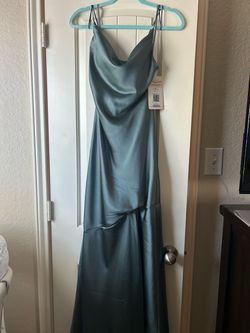Satin Cowl Neck Maxi Dress with Tags