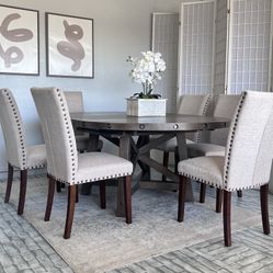 6 Chair Dining Table Set | Living Spaces 
