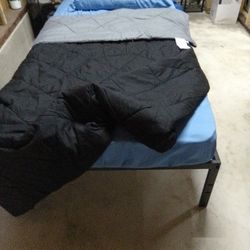 Twin Mattress And Bed (100)