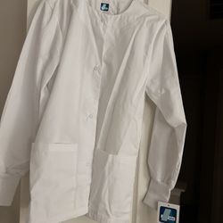 Adar White Scrub Jacket 