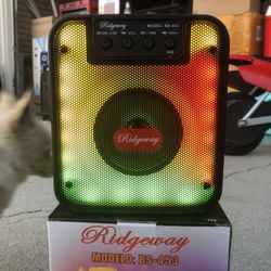 Eight Inch Rechargeable Bluetooth Speaker/aux/fm/USB And SD Port/brand New!!