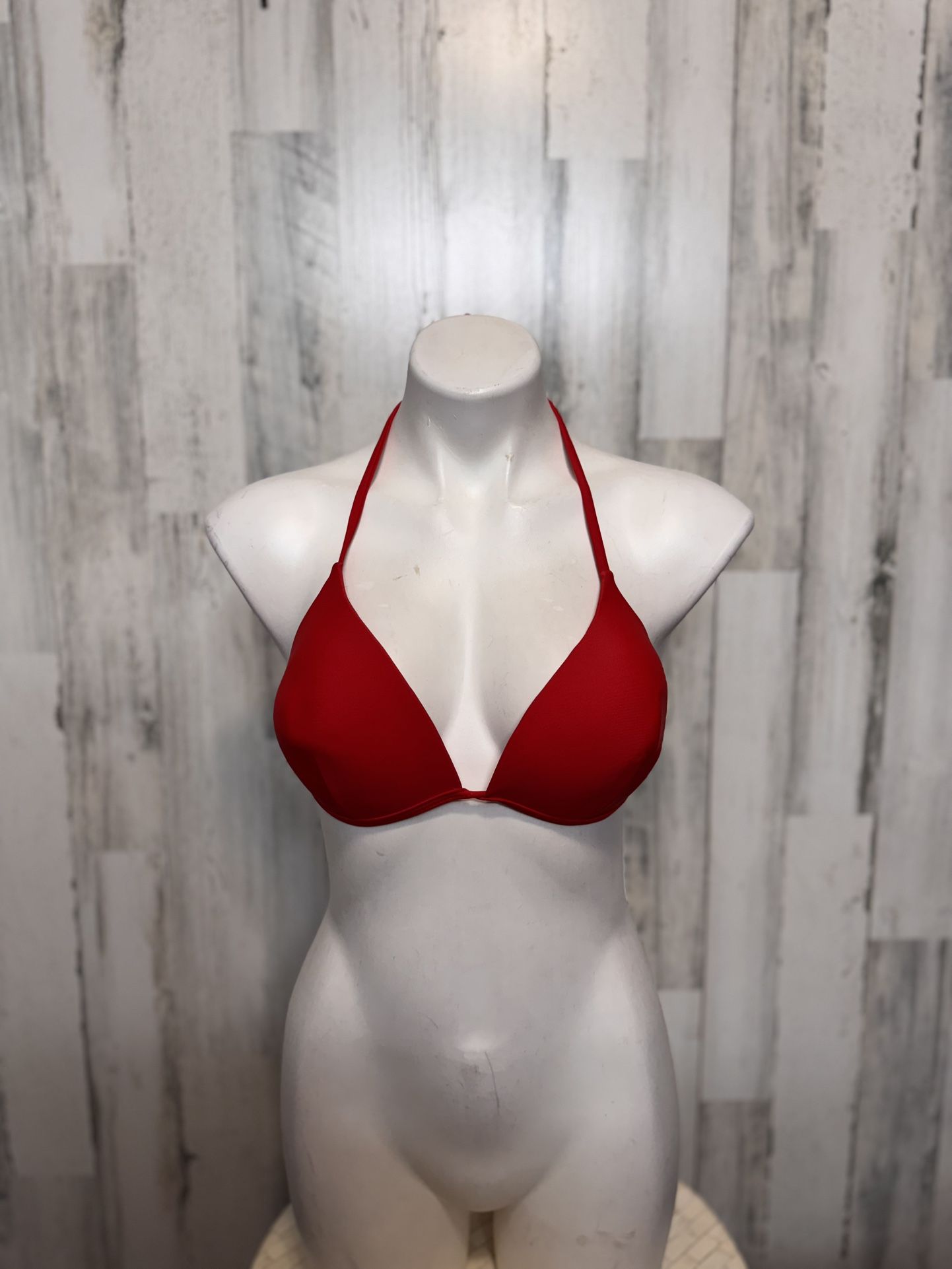Red bikini top size large
