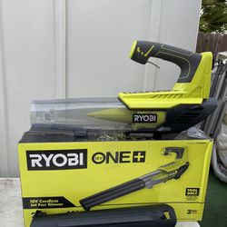 RYOBI ONE+ 18V 100 MPH 280 CFM Cordless Battery Variable-Speed Jet Fan Leaf Blower (Tool Only)