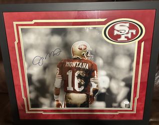 Joe Montana Signed Back Photo