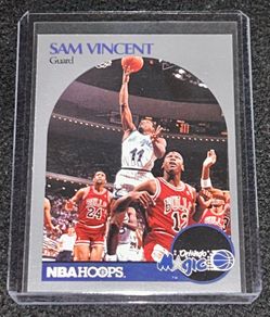 Sam Vincent/Michael Jordan Jersey #12 1990-91 Hoops