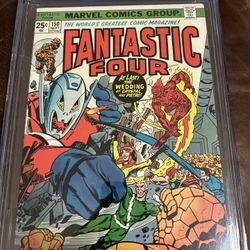 Fantastic Four #150 CGC 9.4 Wedding Of Crystal Quicksilver Inhumans Marvel MCU