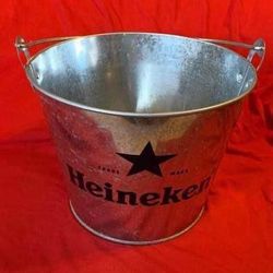 Heineken Extra Galvanized Beer Bucket