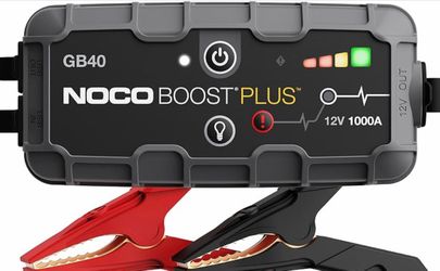 NOCO Boost GB40: 1000A UltraSafe Jump Starter – 12V Lithium Battery Booster Pack, Portable Jump Box, Power Bank & Jumper Cables - for 6.0L Gas and 3.0
