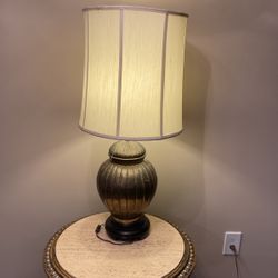 Hollywood Regency Brass Urn Table Lamp