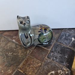 Vintage Ceramic Cat Made In Mexico 