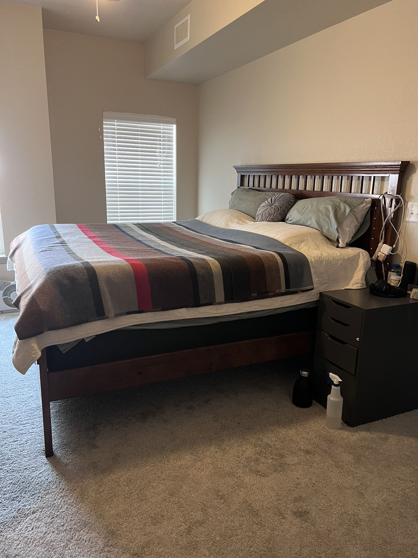 King Wood Bed Frame, Happy to negotiate!