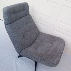 IKEA Lean Back & Relax Swivel (360°) Comfortable Easy Lounge Chair - Contemporary Styling on a Classic Design with Durable Gray-Black Fabric Cover