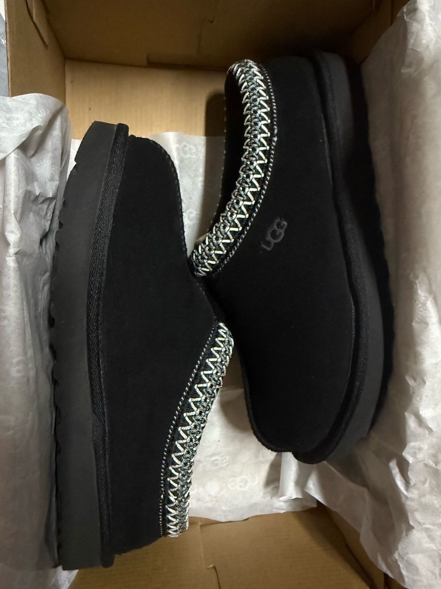Black Ugg Tasmanian Slippers