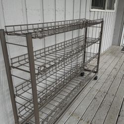 Wire Shelf On Wheels