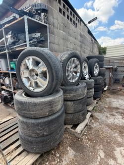 CHEVY / GMC - 6 LUG TRUCK & SUV - WHEELS AND TIRES / RIMS AND TIRES COMPLETE SETS OEM
