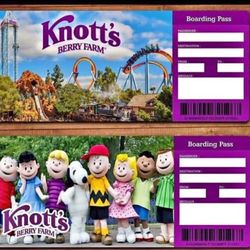 Knott’s Tickets with Fast Lane. Meet at Park.