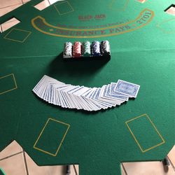 Black Jack Wood/felt Table Top