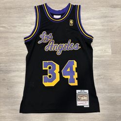 Los Angeles Lakers Shaquille O’Neal Mitchell & Ness Swingman Jersey 