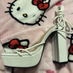 white heels 