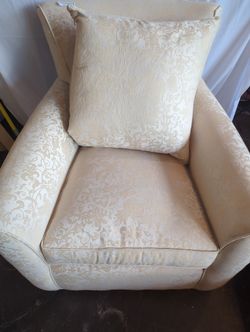 Sam Moore Ivory Swivel Chair