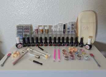 Nail Haul - 14 Lily'Cute Gel Polish + 2 Daily Charme WaterColors + Foils & Charms