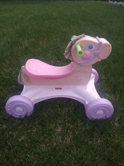 Toddler Ride Arounds Fisher Price Pink Horse