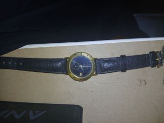 Vintage Gucci 3800M Chronograph Watch - 18K Gold Plated 33mm - All Original