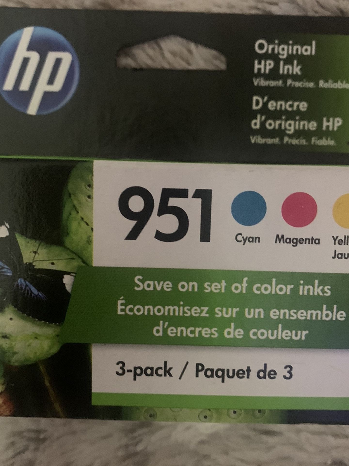 Nwt Hp Ink Cartridge Desktop Tri Color 3 Pack