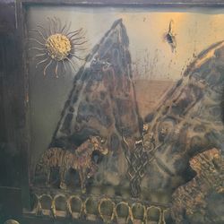 Beautiful metal/wooden wall art