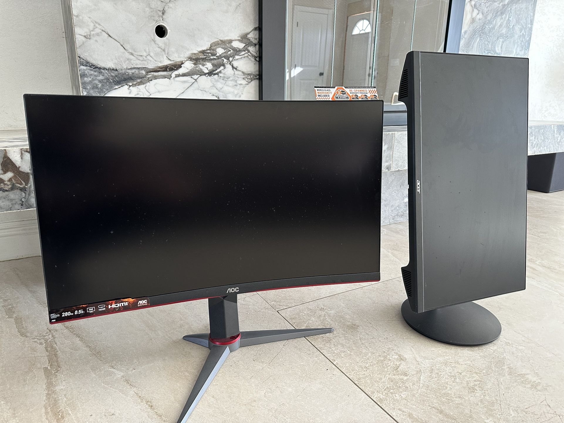 Monitor AOC 280 Hz AND ACER 180hz