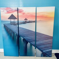 Wall Art 3 Pcs Canvas