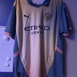 Manchester City 23/24 Third Jersey Size Xl Authentic 
