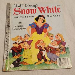 Antique 1948 Walt Disney's Snow White and the SEVEN DWARFS a Little Golden Book.  Please see all pictures listed.  Excellent Condition!  Bundle items 