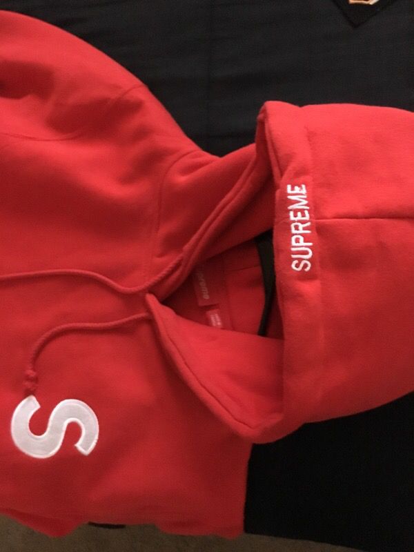 Supreme Hoodie S Logo Red F/W 22