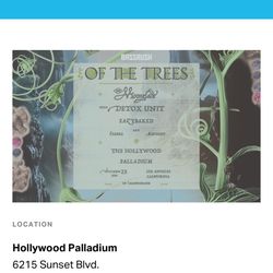 Of The Trees Tickets Los Angeles 2x