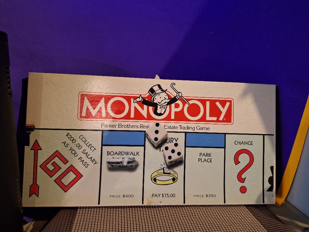 Monopoly Board Game-$8.00