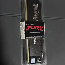 Kingston FURY Beast 16GB 5200MHz DDR5 CL40 Desktop Memory Single Module