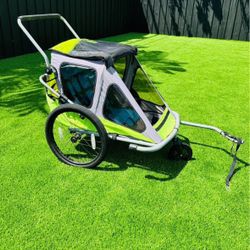 Copilots Model T bicycle trailer and stroller conversion kit for 2 passengers