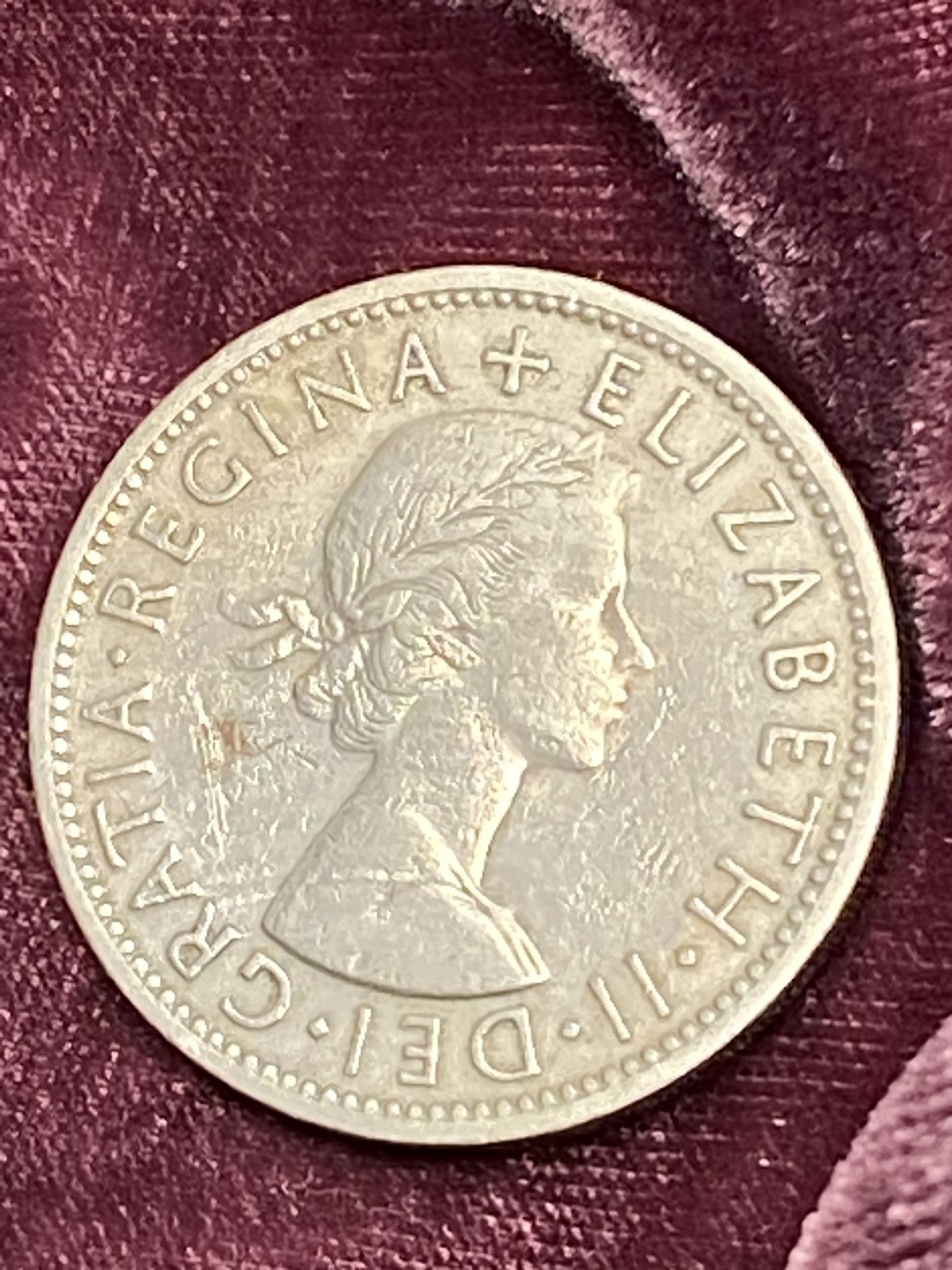 Vintage Antique Original Coin Two Shillings Dei Gratia Regina Elizabeth II 1962 Def Fid (Rare Collectors Item!)