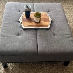 Grey Ottoman 