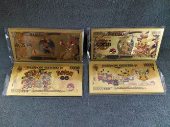 Pokémon 24k Gold Foils