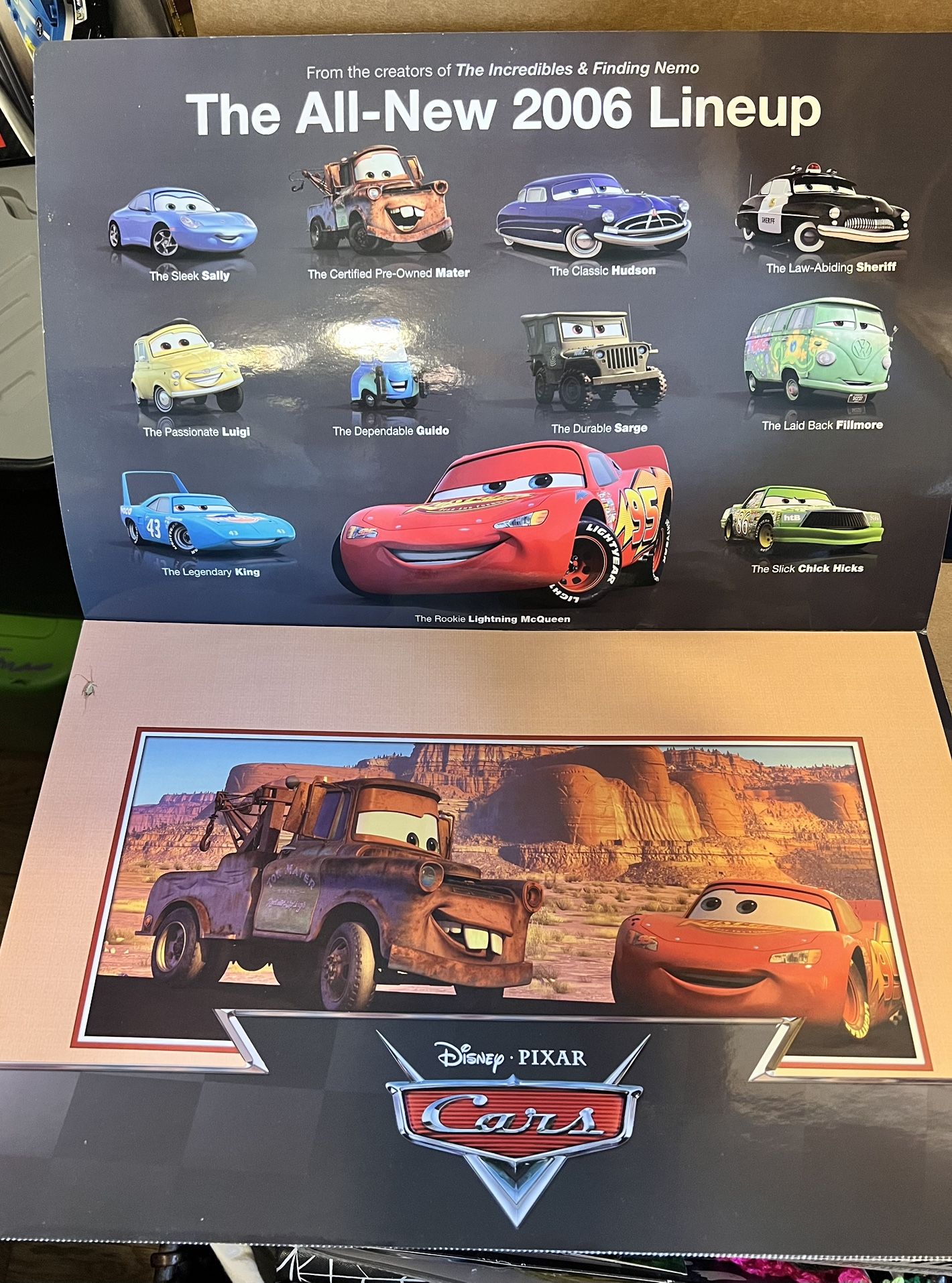 Never Used. Disney Cars Poster Pack