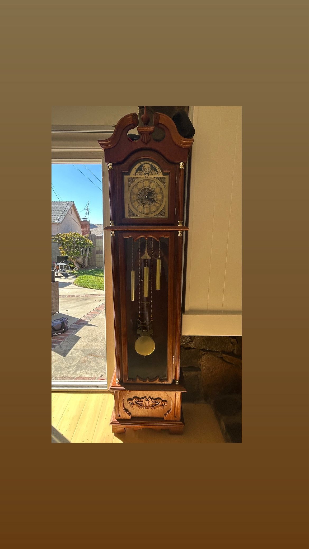 Vintage Howard Miller Grandfather Clock