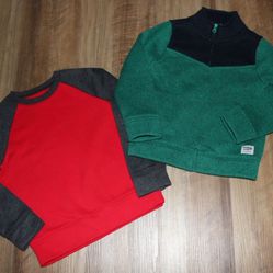 Little Boy SIZE 6 Raglan Sweatshirt & Zip Front Sweatshirt Jacket