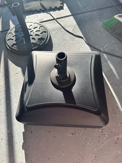 Square umbrella holder wheels