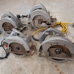 Lot / Bundle Of 7-1/4" Inch Circular Saws, Skilsaw And Wen.