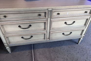 Drawer Dresser and Painted Nightstand