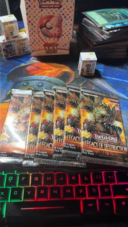 Yugioh legacy of destruction booster packs! Sealed