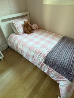 Twin Bed with trundle; includes mattresses